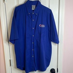 Richard PettyRoyal Blue Short-Sleeve Button-Down Shirt with autograph